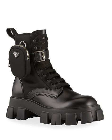 botas prada para hombre|prada military boots.